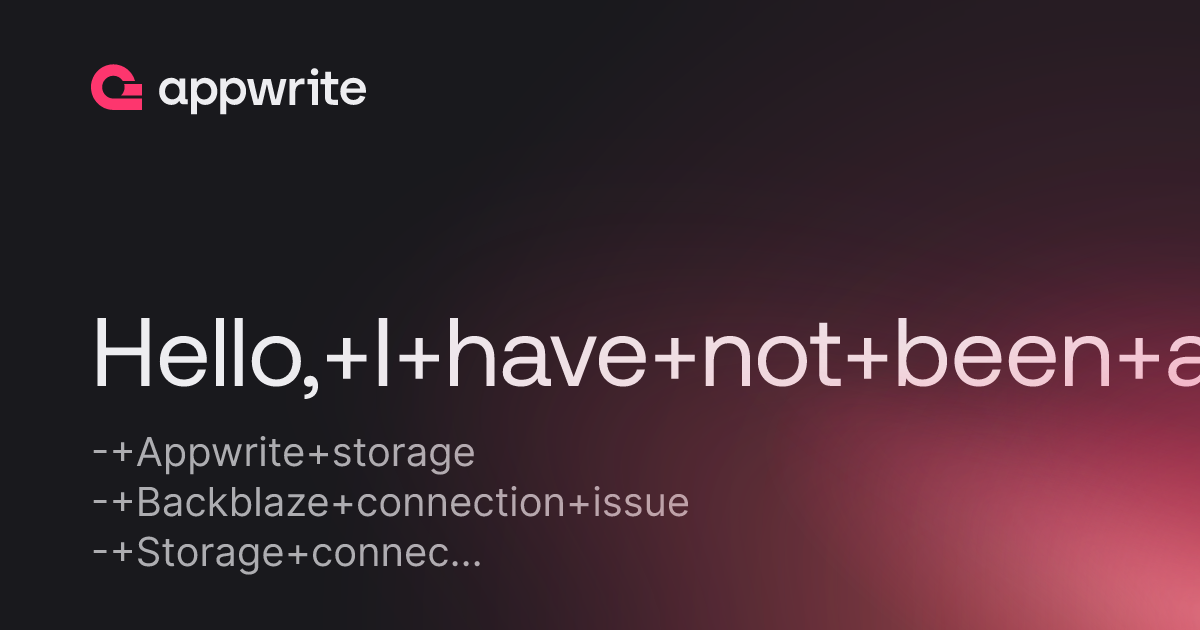 Hello, I have not been able to connect the storage with backblaze ...