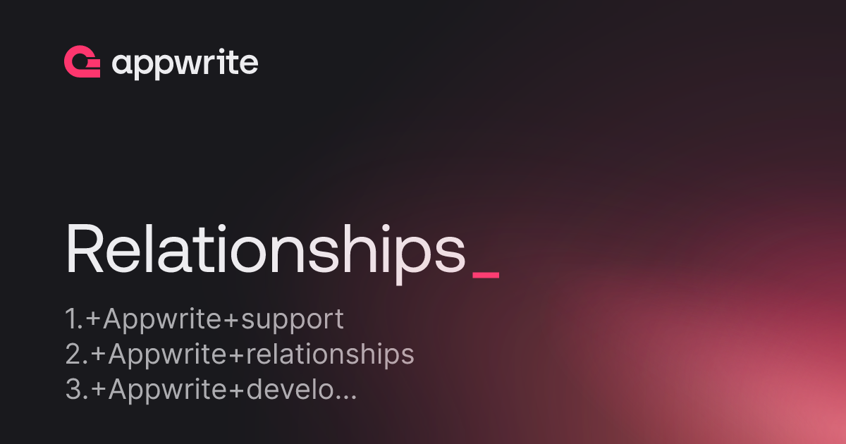 Relationships - Threads - Appwrite
