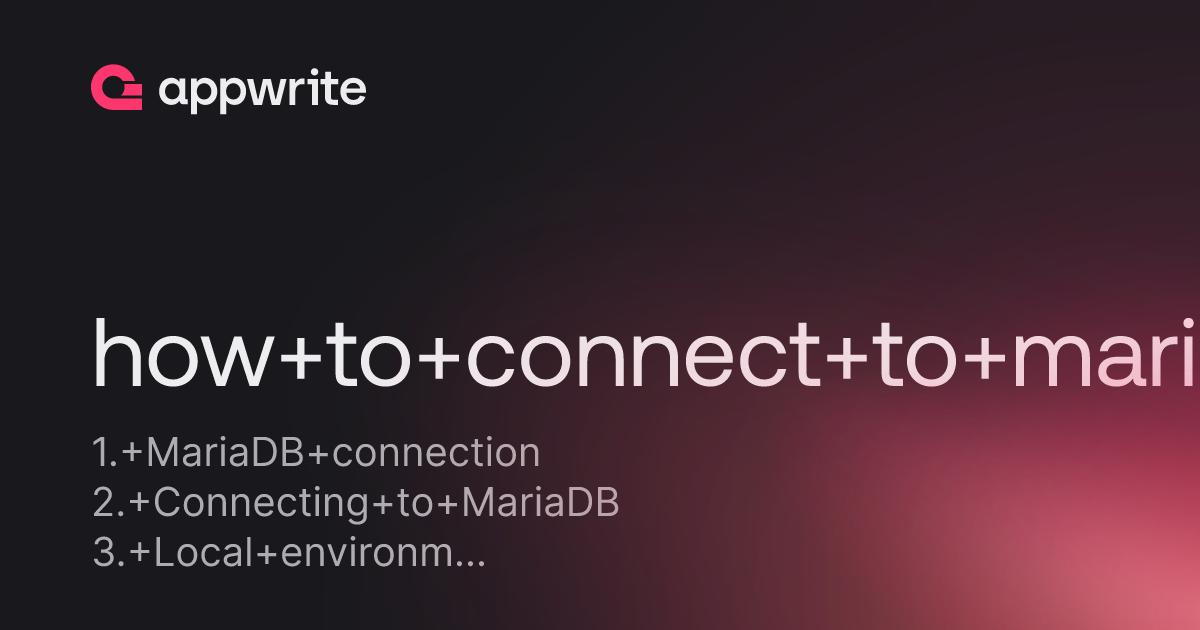 How to connect to mariadb from local environment through sequel pro