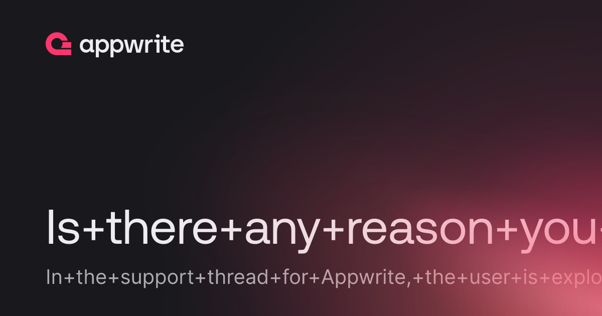 Is there any reason you cant use a managed MySQL DB with Appwrite