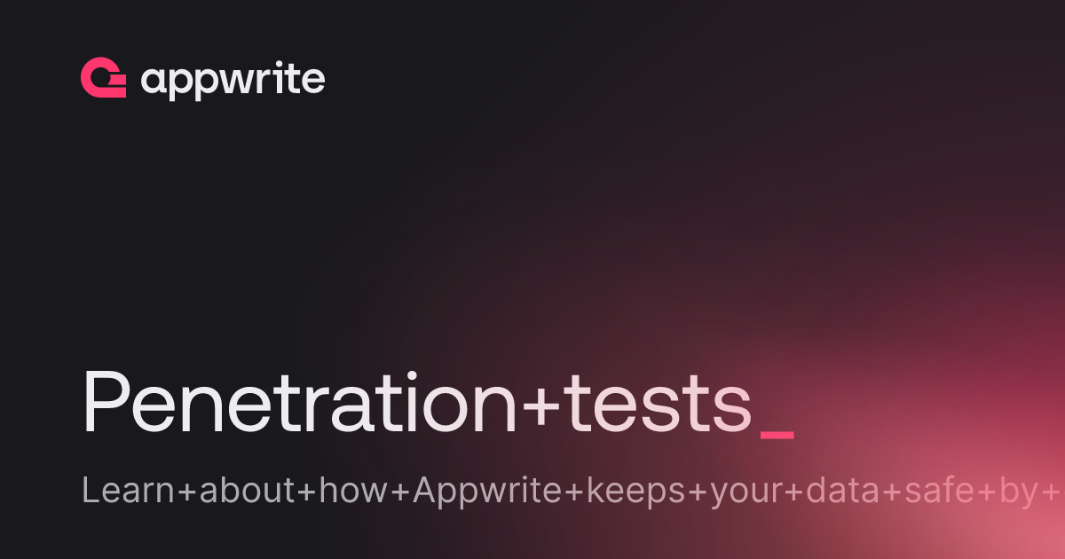 Penetration Tests Docs Appwrite 6538