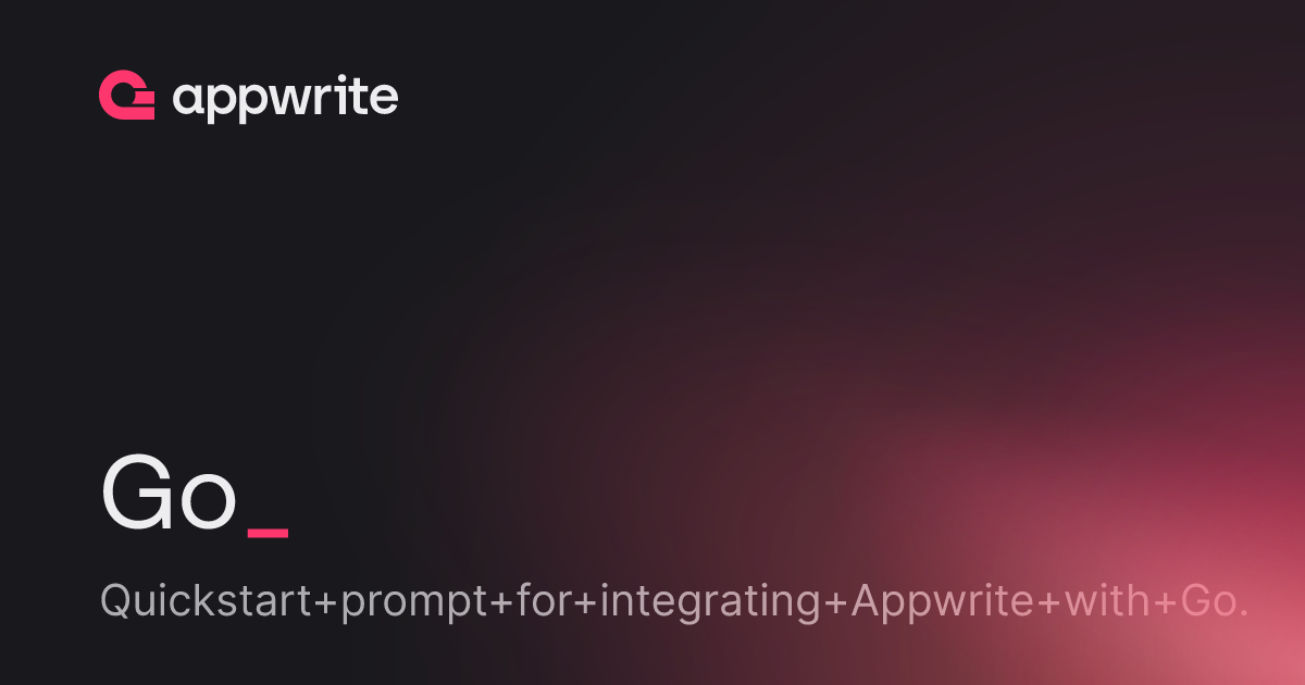 Go - Docs - Appwrite