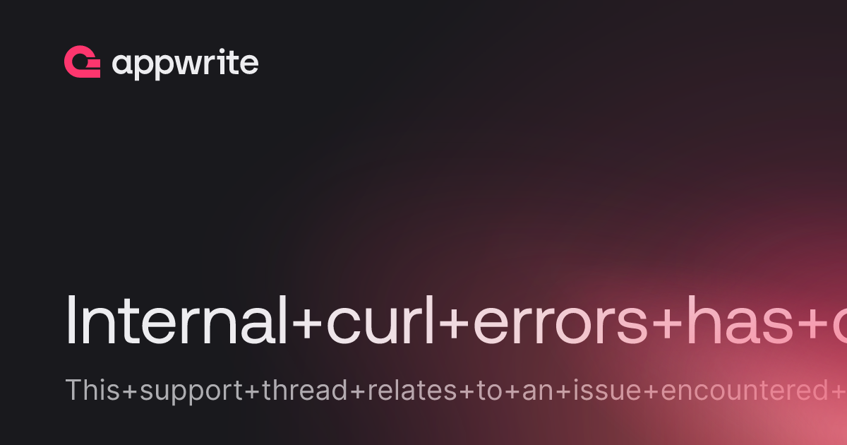 Internal curl errors has occurred within the executor! Error Number: 6 ...