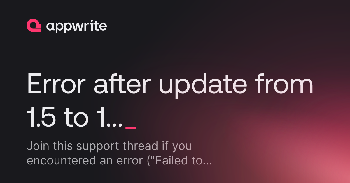 initialization failed for 'https: Images High Quality... Error after update from 1.5 to 1.6 (Failed to initialize logging ...