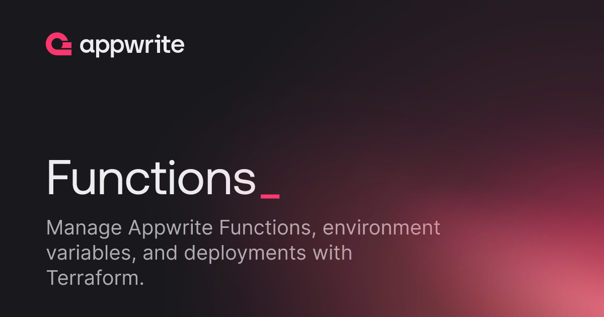Functions - Docs - Appwrite