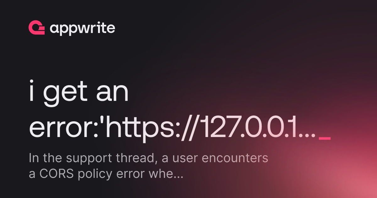 cors error when calling https: {tenantid Images... i get an error:'http://127.0.0.1:5173' has been blocked by CORS policy ...