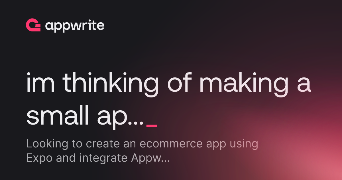 Create I'm im thinking of making a small app for bussines/hobby with expo and i ...
